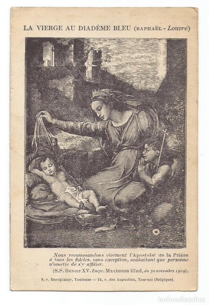 Postales: VIRGEN Y EL NI&Ntilde;O JESUS - POSTAL ANTIGUA -