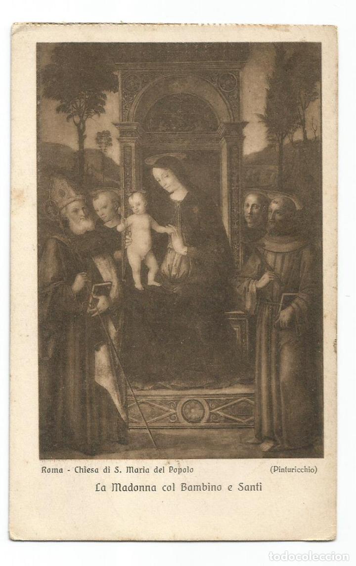 Postales: VIRGEN Y EL NI&Ntilde;O JESUS - POSTAL ANTIGUA -