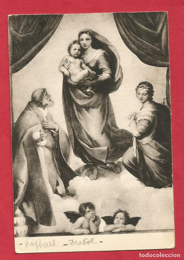 Postales: VIRGEN Y EL NI&Ntilde;O JESUS - POSTAL ANTIGUA -
