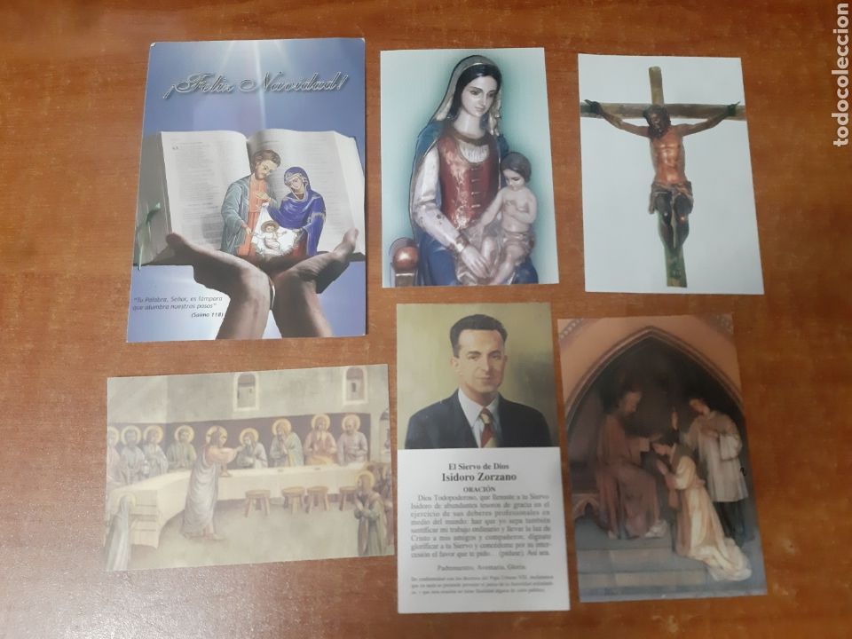 Postales: 6 Estampas/Recordatorios Religiosos Grandes