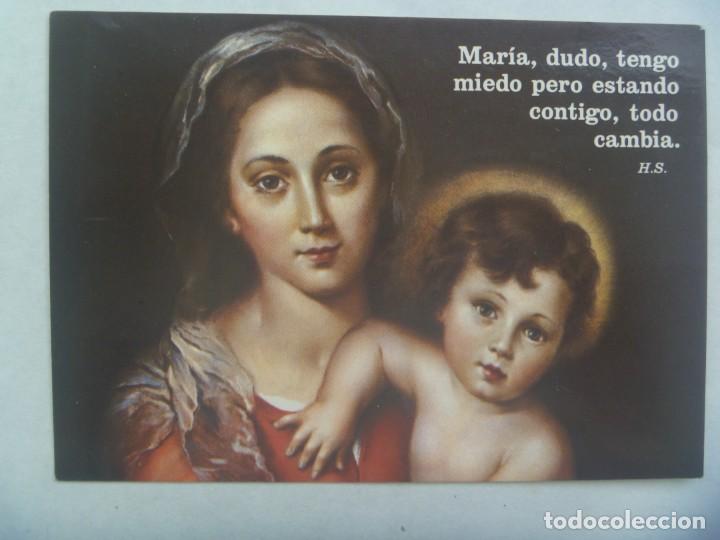 Postales: BONITA POSTAL DE LA VIRGEN CON EL NI&Ntilde;O JESUS