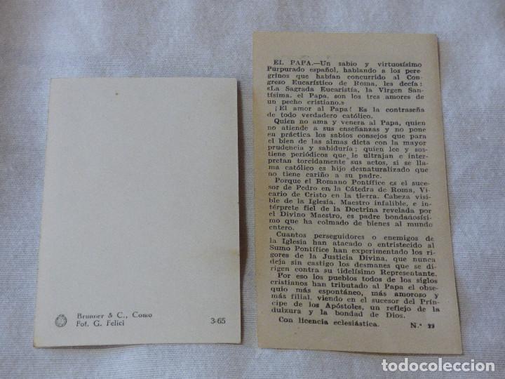 Postales: estampas religiosas. - Foto 2