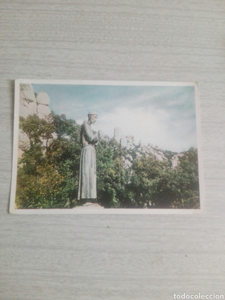 Postales: Postal Montserrat monumento a San Francisco de As&iacute;s