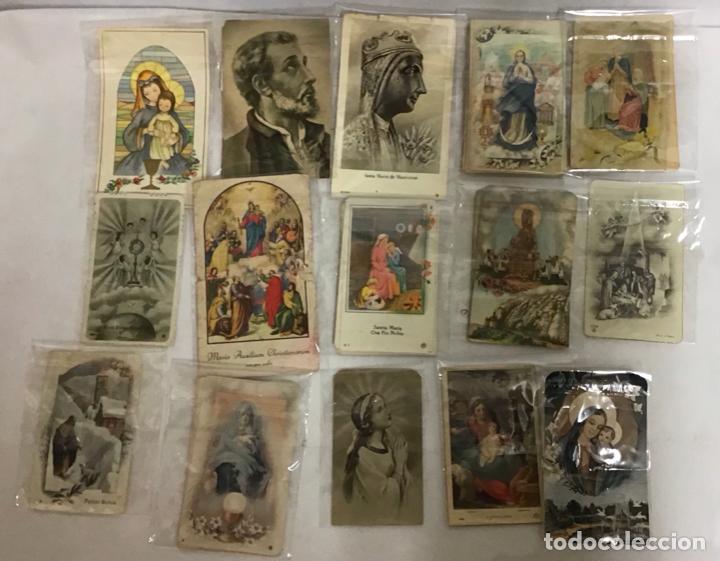 Postales: LOTE DE ESTAMPAS RELIGIOSAS - Foto 2