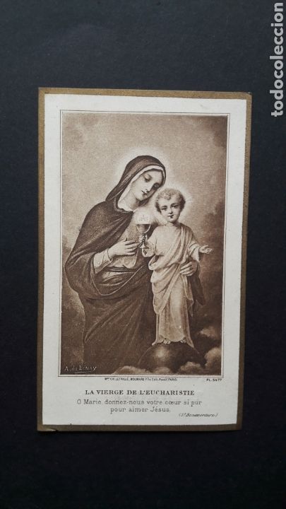 Postales: Recordatorio primera comuni&oacute;n. Bilbao 1929 - Foto 1