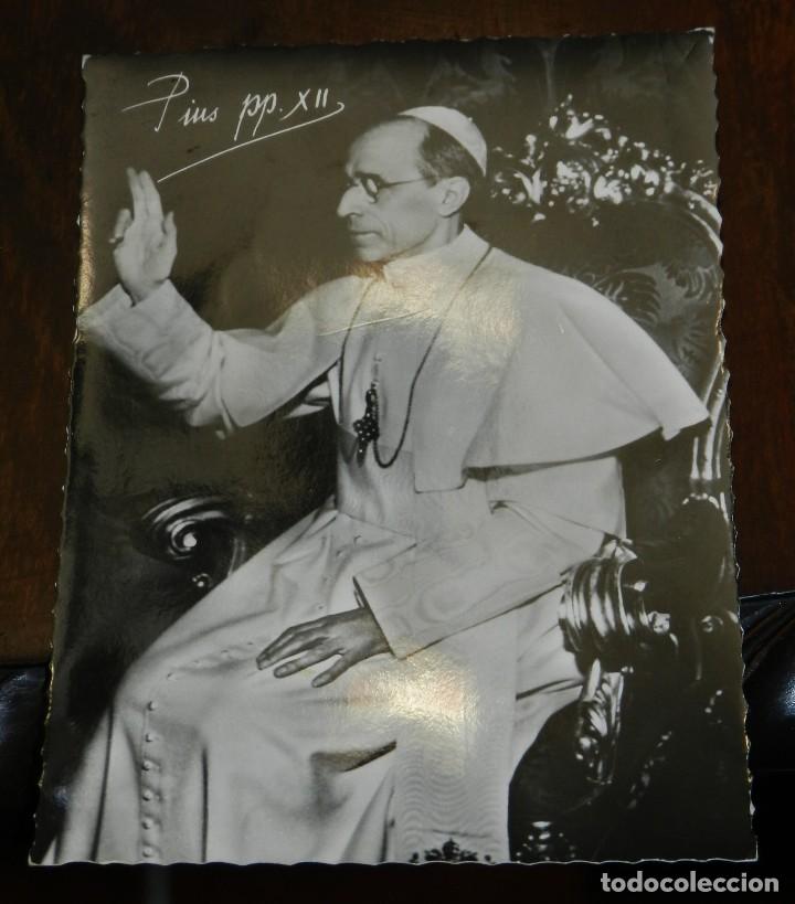 Cartes Postales: FOTO POSTAL DEL PAPA P&iacute;o XII, de nombre secular Eugenio Maria Giuseppe Giovanni Pacelli, NO CIRCULAD