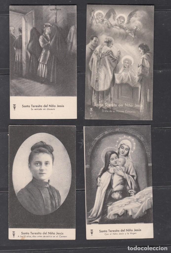 Postales: SANTA TERSITA DEL NI&Ntilde;O JESUS. 4 ESTAMPAS DIVERSAS