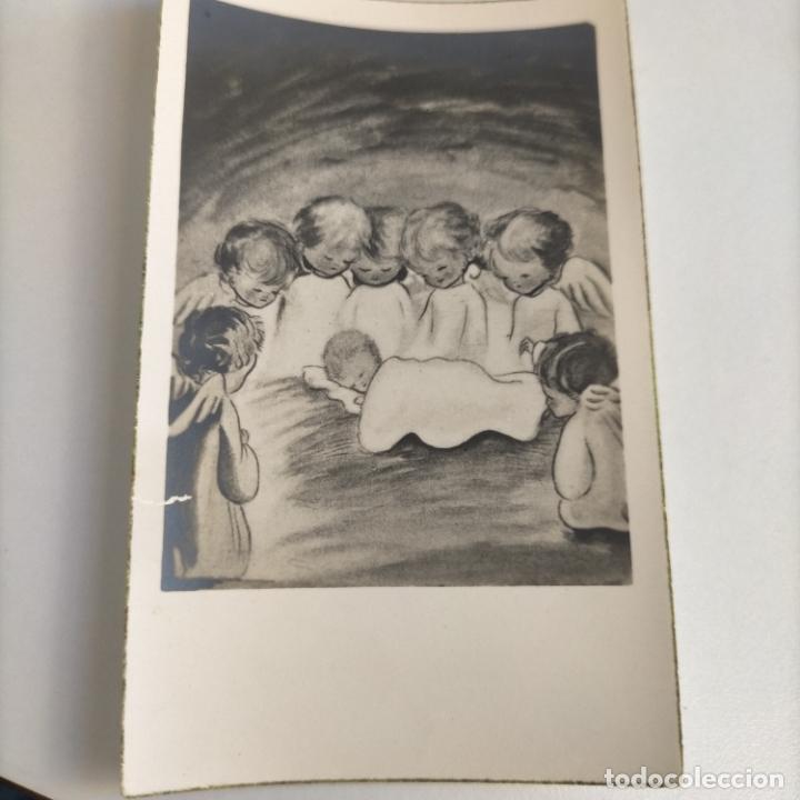 Postcards: antigua felicitacion o recuerdo recordatorio de primera comunion belen o navidad