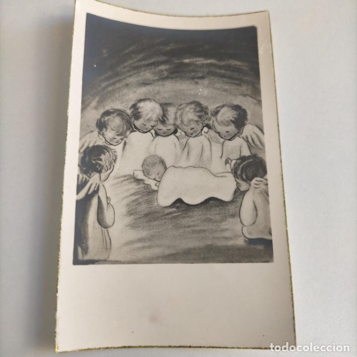 Postkarten: antigua felicitacion o recuerdo recordatorio de primera comunion belen o navidad