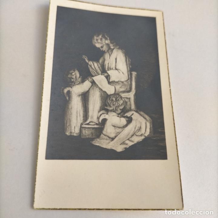 Postkarten: antigua felicitacion o recuerdo recordatorio de primera comunion belen o navidad ni&ntilde;o jesus virgen