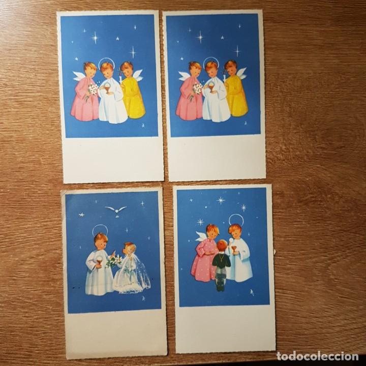 Postales: 4 ESTAMPAS RELIGIOSAS COMUNI&Oacute;N - Foto 1