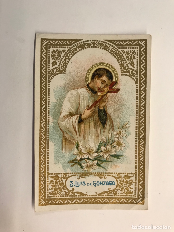 san luis de gonzaga. estampa cromolitografía (h - Comprar Postales ...