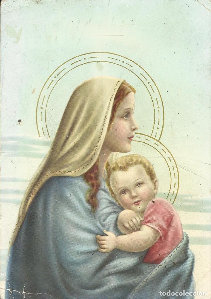 Postales: Virgen Mar&iacute;a y el ni&ntilde;o Jes&uacute;s. Domus 20. AR. Italia. 15x10,5 cm. A&ntilde;os 50. Postal.