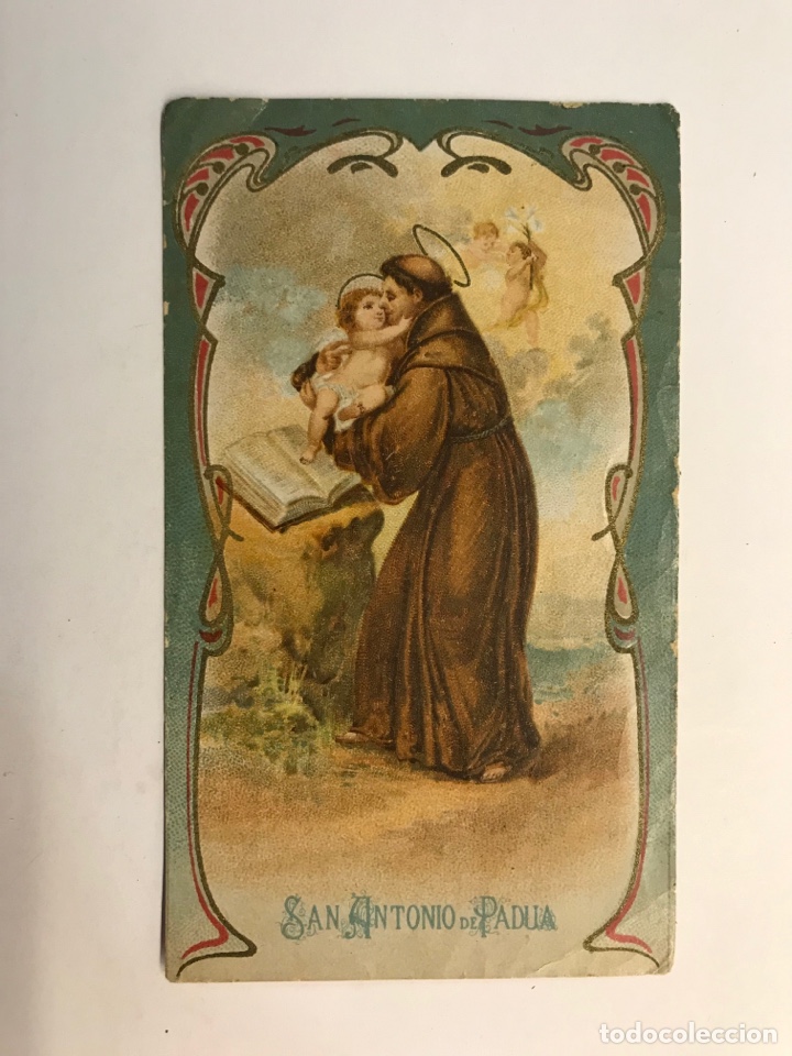 Postales: SAN ANTONIO DE PADUA. Estampa Litograf&iacute;ca (h.1920?)