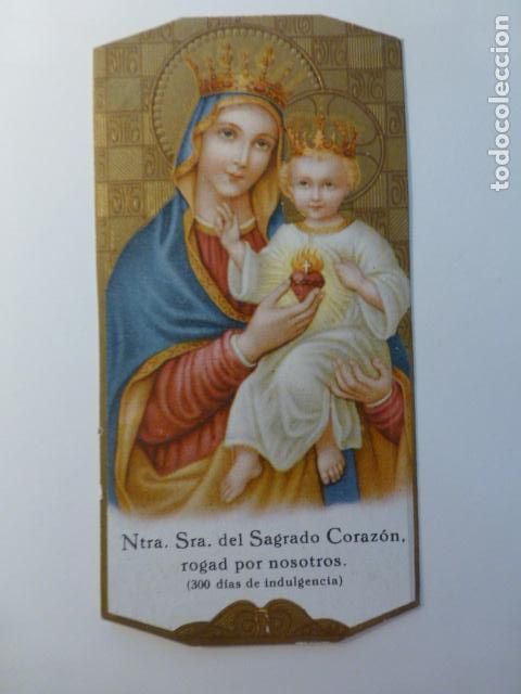Postales: NUESTRA SE&Ntilde;ORA DEL SAGRADO CORAZON ANTIGUA ESTAMPA
