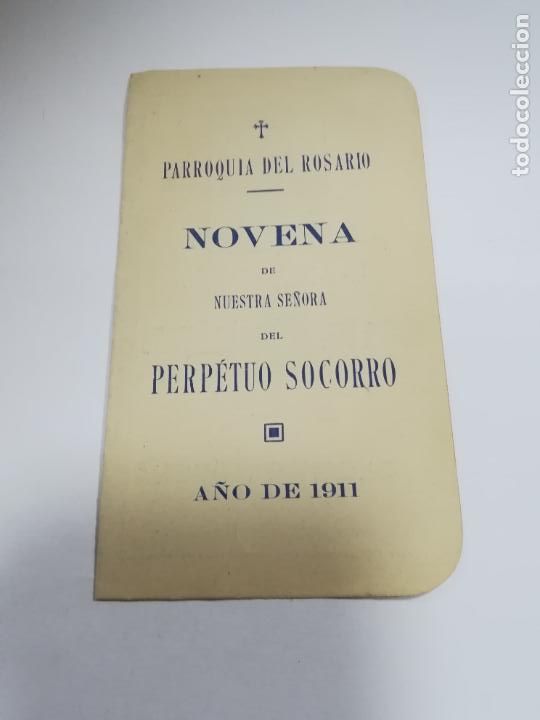 Postales: PARROQUIA DEL ROSARIO. NOVENA DE NTRA SRA DEL PERPETUO SOCORRO. 1911. CADIZ. VER INTERIOR