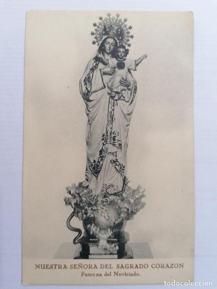 Postales: POSTAL NUESTRA SE&Ntilde;ORA DEL SAGRADO CORAZON, PATRONA DEL NOVICIADO, DEDICADA