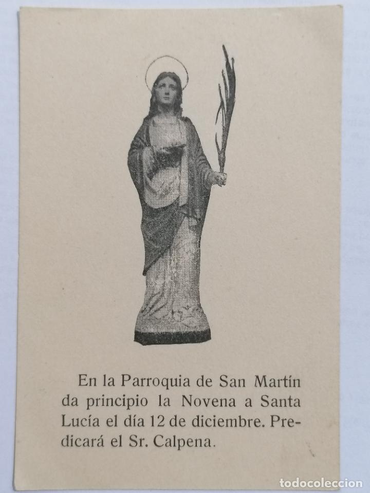 Cartes Postales: ESTAMPA, SANTA LUCIA, MEDIDAS 6 X 9 CM