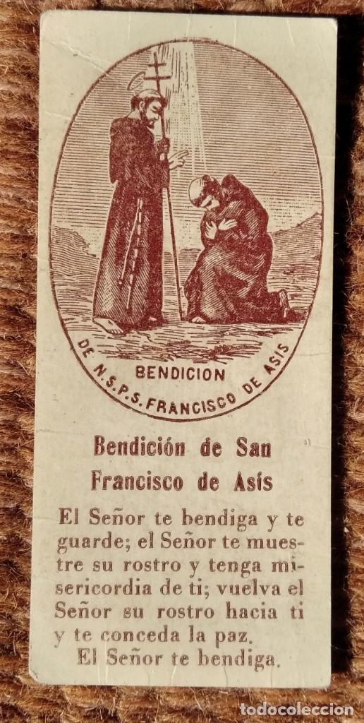 Postales: BENDICION DE SAN FRANCISCO DE ASIS