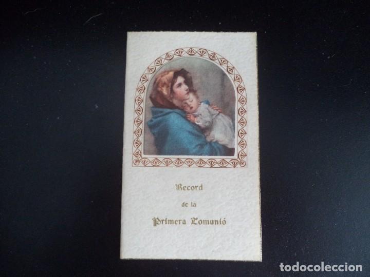 Postais: Estampa recuerdo de Primera Comuni&oacute;n