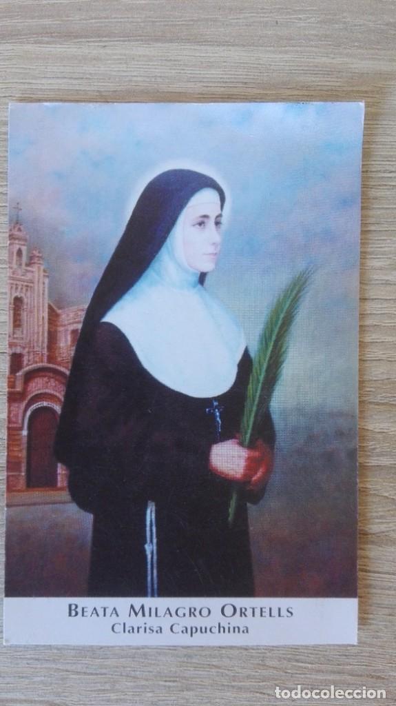 Postales: ESTAMPITA BEATA MILAGRO ORTELLS-CLARISA CAPUCHINA-VAL&Egrave;NCIA-A&Ntilde;O 2001.