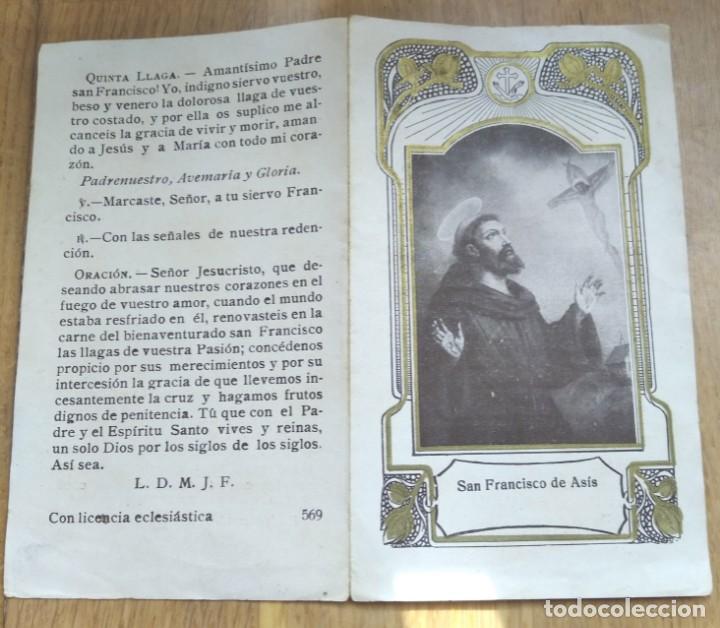 Postales: SAN FRANCISCO DE ASIS - ESTAMPITA - Foto 2