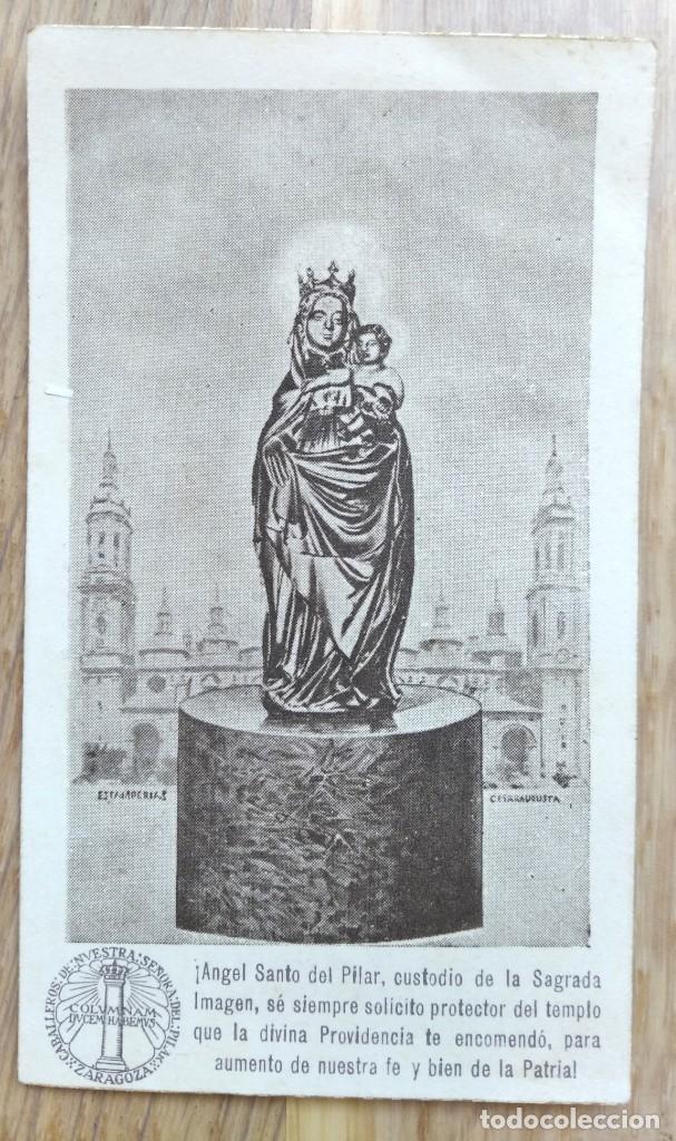 Postales: VIRGEN DEL PILAR - ESTAMPITA