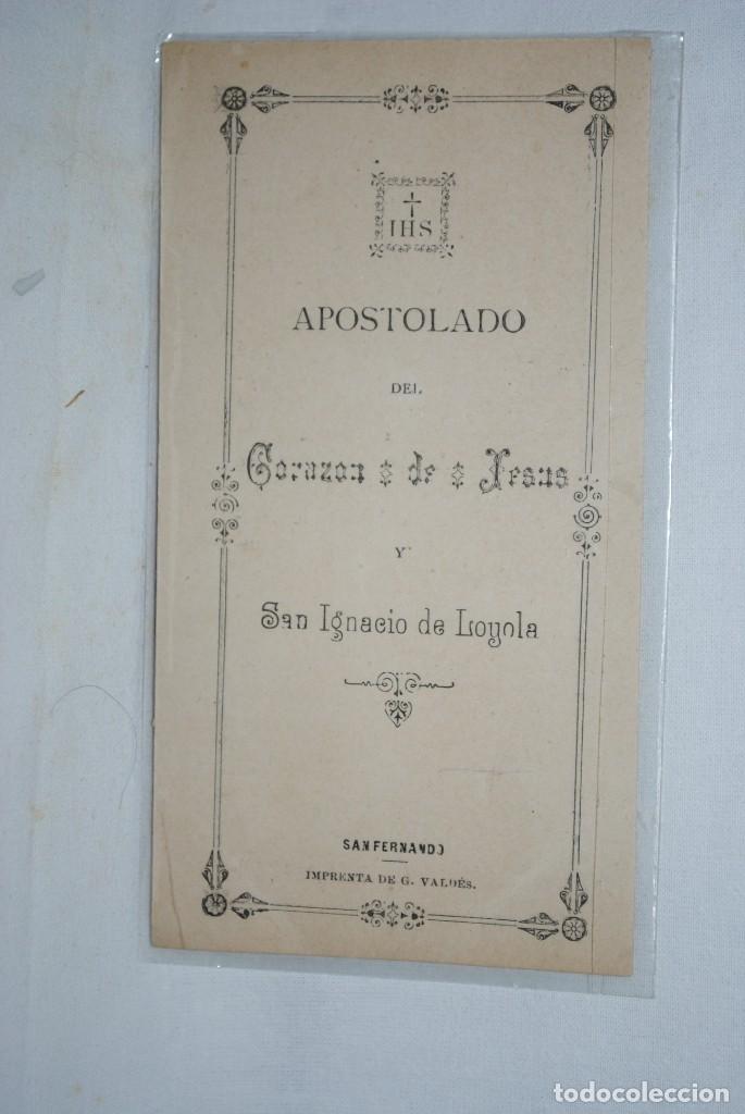 Postcards: APOSTOLADO CORAZON DE JESUS , PARA INSTRUIR A LOS OBREROS. 1900