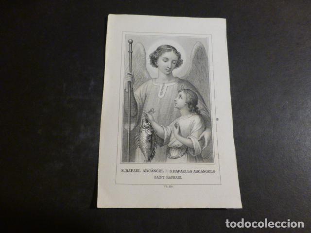 Postais: SAN RAFAEL ARCANGEL ANTIGUA ESTAMPA SIGLO XIX