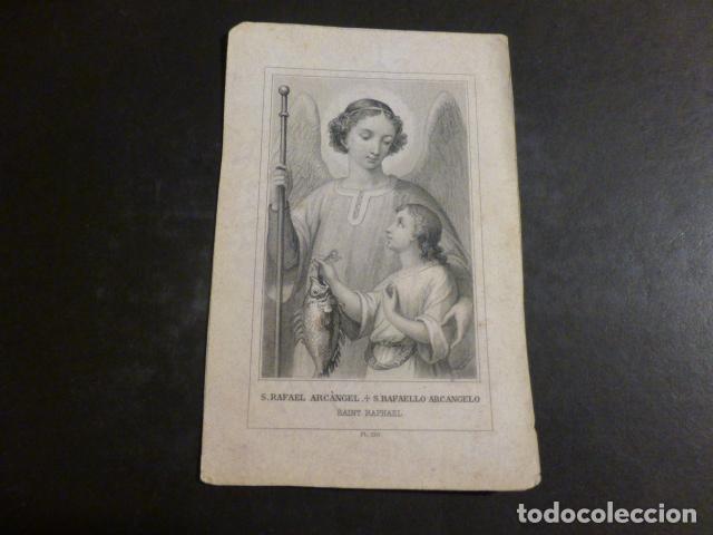 Cartoline: SAN RAFAEL ARCANGEL ANTIGUA ESTAMPA SIGLO XIX