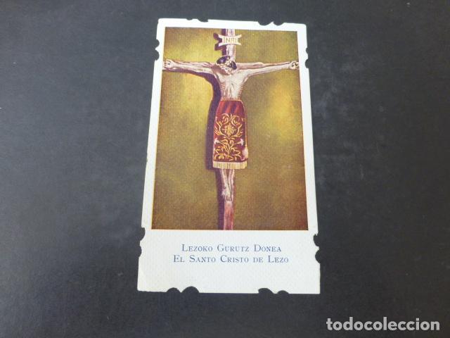 Postales: SANTO CRISTO DE LEZO ANTIGUA ESTAMPA CROMOLITOGRAFICA