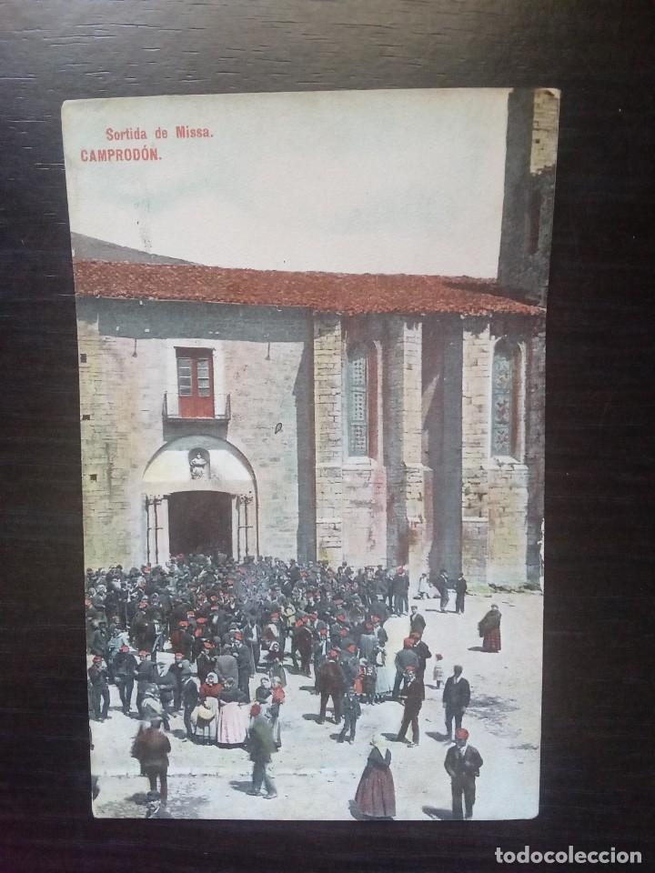 Postales: Camprodon.Sortida de Misa. - Foto 1