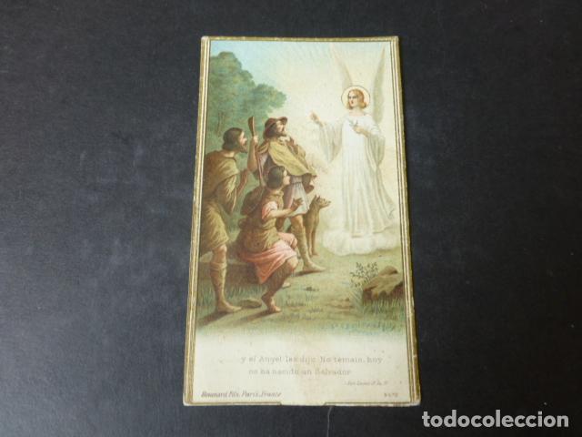 Cartoline: ANUNCIO A LOS PASTORES ANTIGUA ESTAMPA CROMOLITOGRAFICA