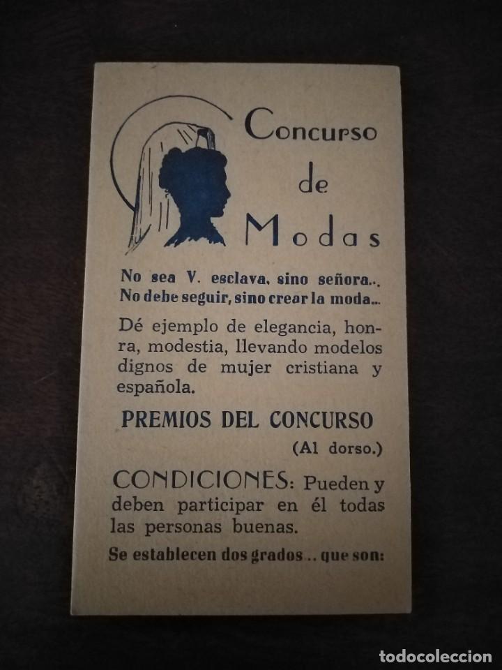 Cartes Postales: Curioso recordatorio como Concurso de Modas para mujeres cristianas espa&ntilde;olas.