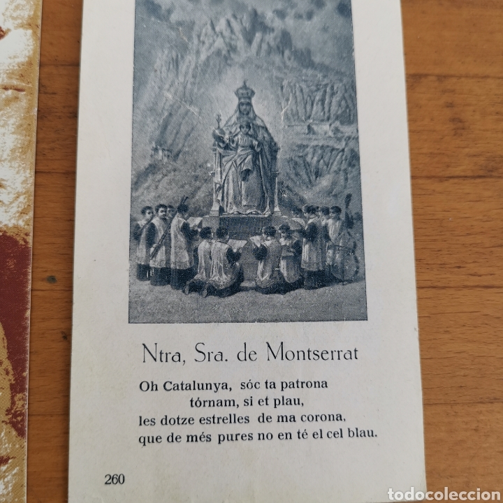 Postales: 2 Estampitas de Montserrat. - Foto 3