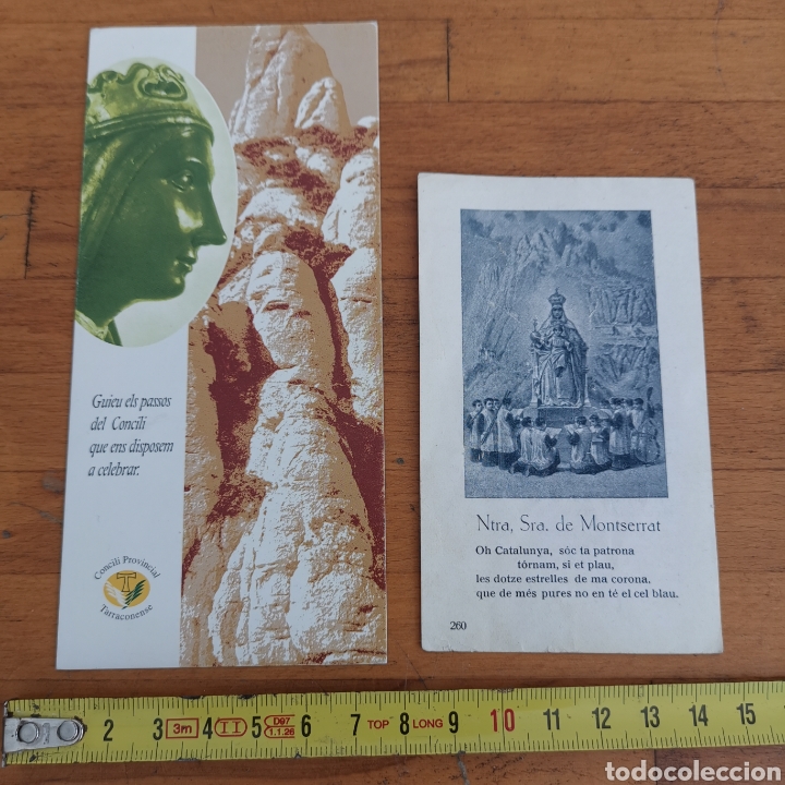 Postales: 2 Estampitas de Montserrat. - Foto 1