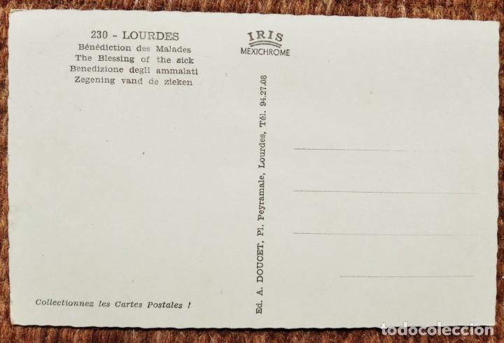 Postales: LOURDES - BENDICION DE LOS ENFERMOS - Foto 2