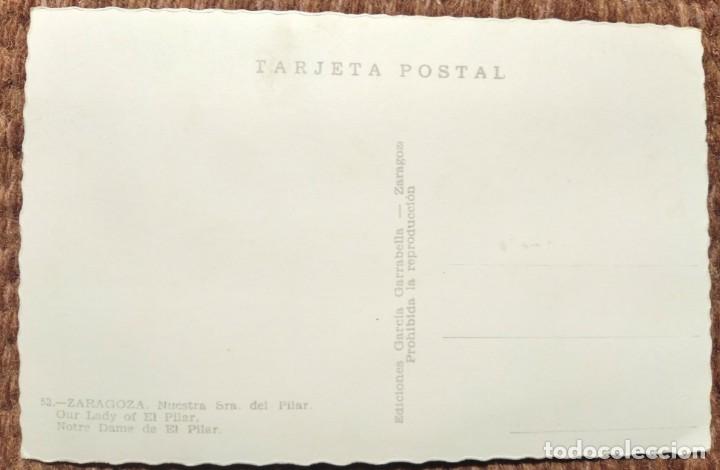 Postales: NUESTRA SE&Ntilde;ORA DEL PILAR - ZARAGOZA - Foto 2