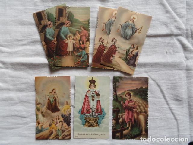 Postales: LOTE 7 ESTAMPAS RELIGIOSAS TROQUELADAS. - Foto 1