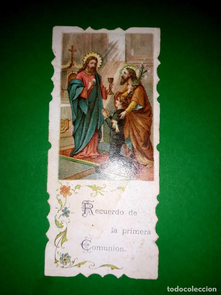 Cartes Postales: Estampa Recordatorio Troquelado 1909