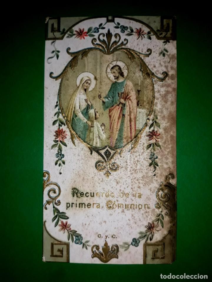 Postales: Estampa Recordatorio Troquelado 1916