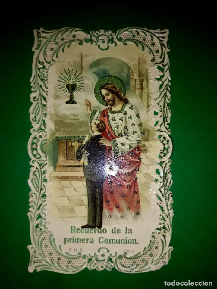 Postales: Estampa Recordatorio Troquelado 1916 San Pedro de Masnou