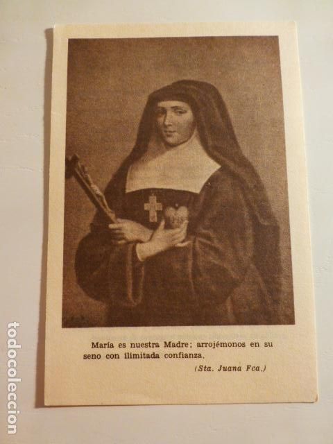 Postais: SANTA JUANA FRANCISCA CHANTAL ANTIGUA ESTAMPA