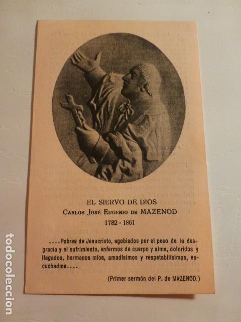 Postales: SIERVO DE DIOS CARLOS JOSE EUGENIO DE MAZENOD ANTIGUA ESTAMPA