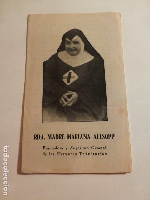 Cartes Postales: MADRE MARIANA ALLSOPP ANTIGUA ESTAMPA