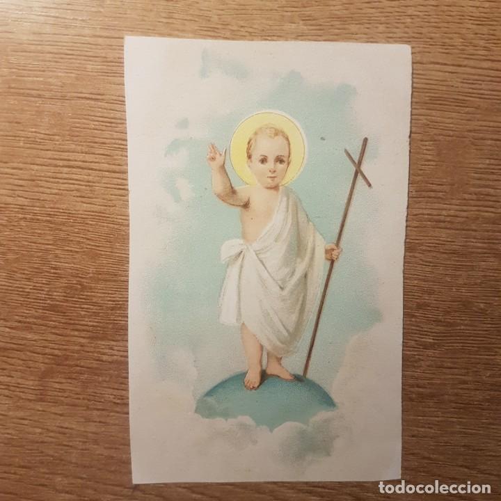 Postales: ANTIGUA ESTAMPA NI&Ntilde;O JES&Uacute;S BENDICIENDO