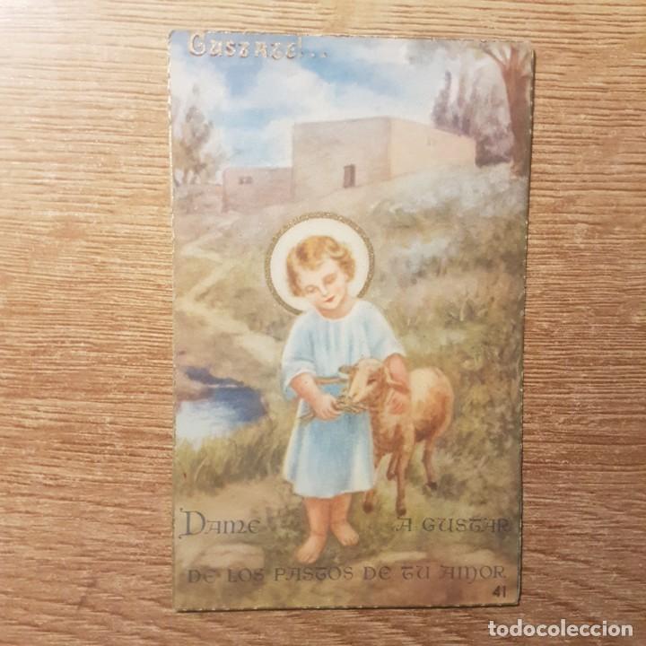 Postales: ANTIGUA ESTAMPA NI&Ntilde;O JES&Uacute;S PASTOR