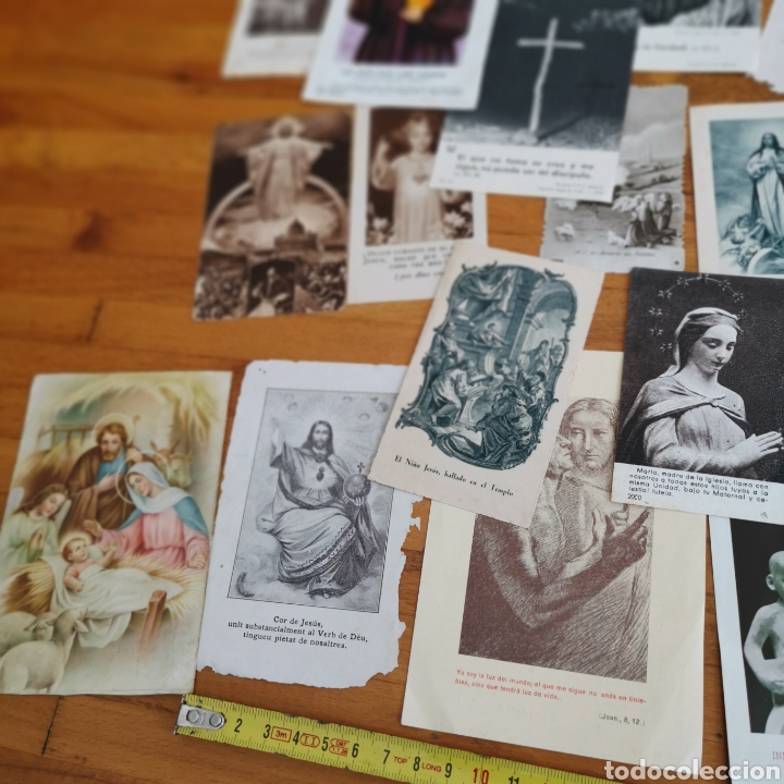 Postales: Lote de 41 estampitas, variadas. - Foto 5