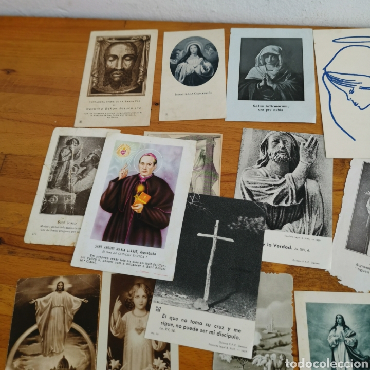 Postales: Lote de 41 estampitas, variadas. - Foto 6
