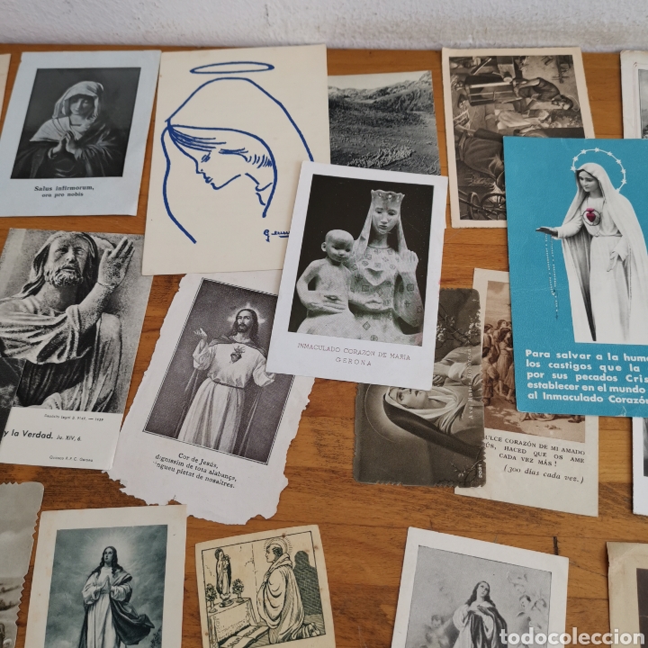 Postales: Lote de 41 estampitas, variadas. - Foto 7